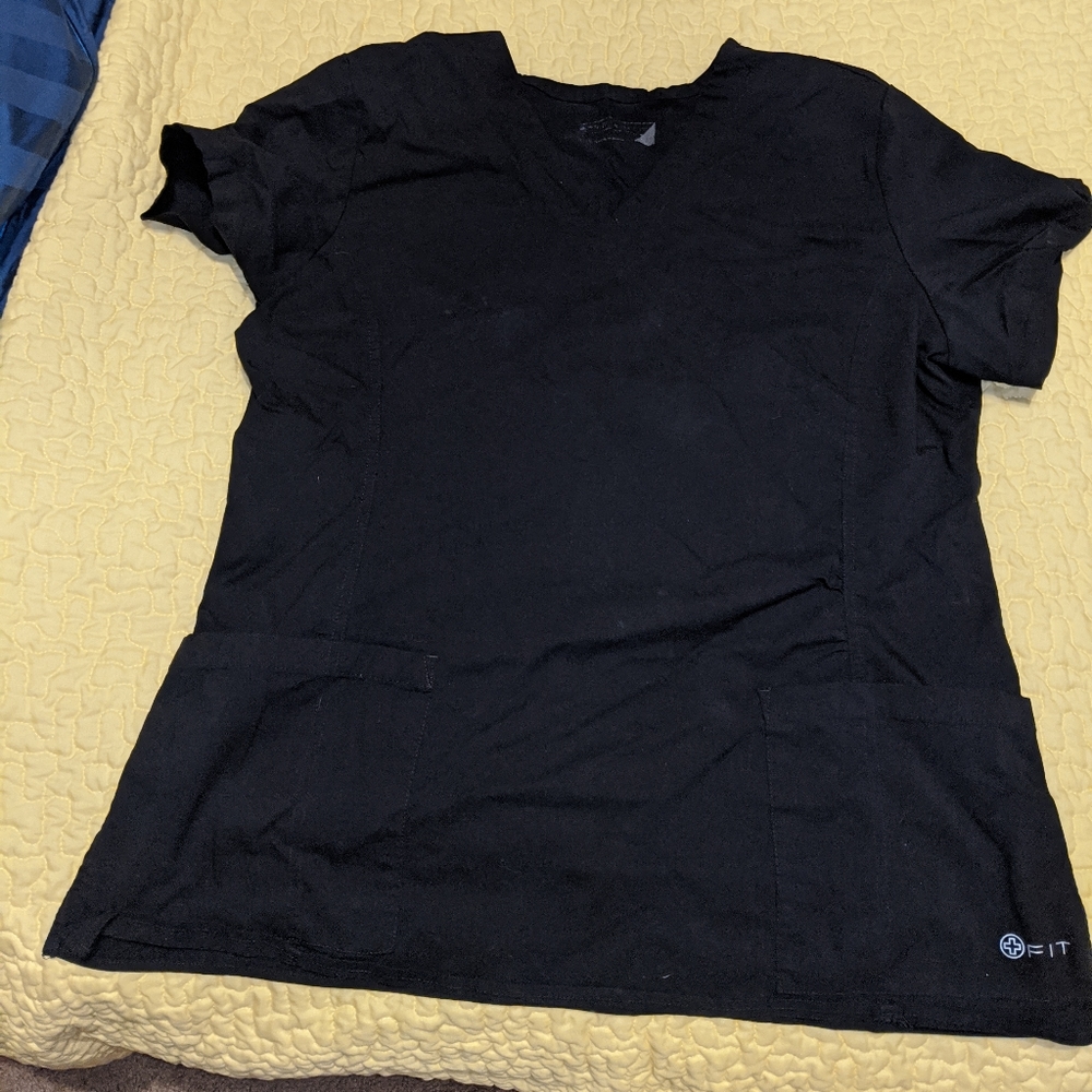 Black scrub top